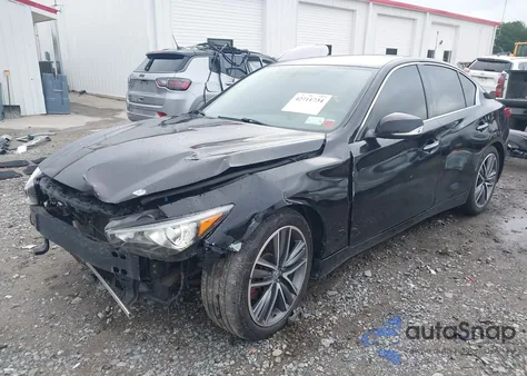 2014 Infiniti Q50 Premium from USA, damaged, VIN JN1BV7AP4EM677098